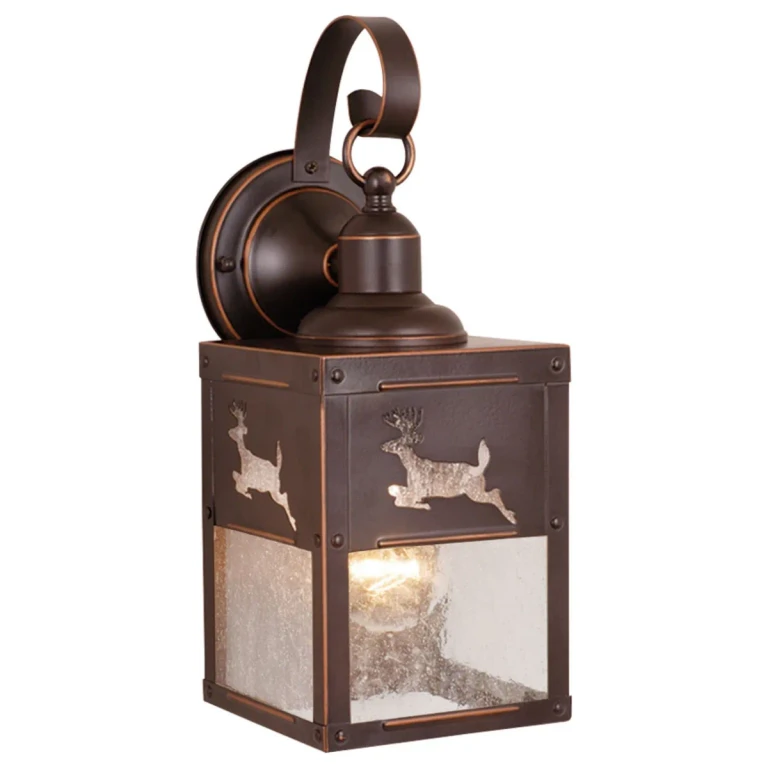 Burnished Bronze One Light Outdoor Wall Mount from the Bryce Collection