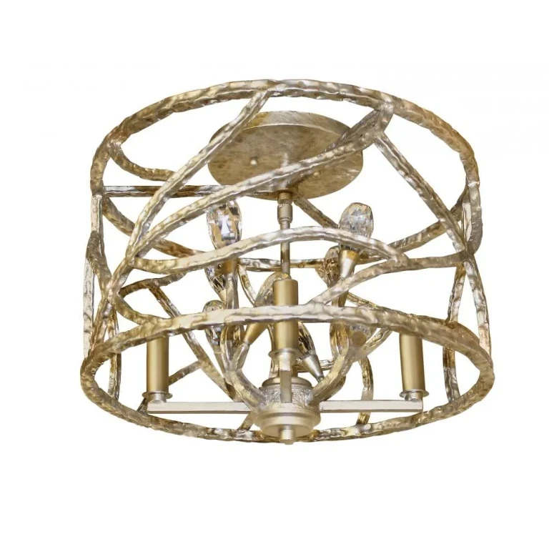 Champagne Gold LED Flush Mount from the Eve Collection