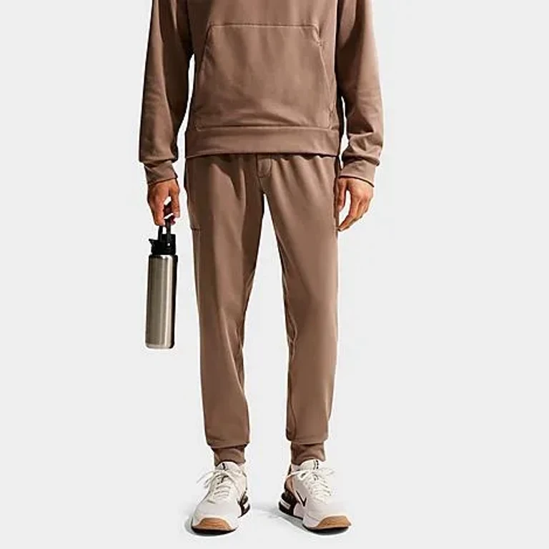 Nike Men's Primary NanoKnit Dri-FIT UV Protection Performance Jogger Pants in Mink Brown/Mink Brown Size: Small