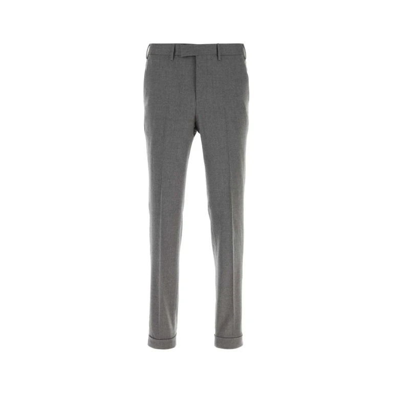 PT Torino Grey Stretch Wool Pant