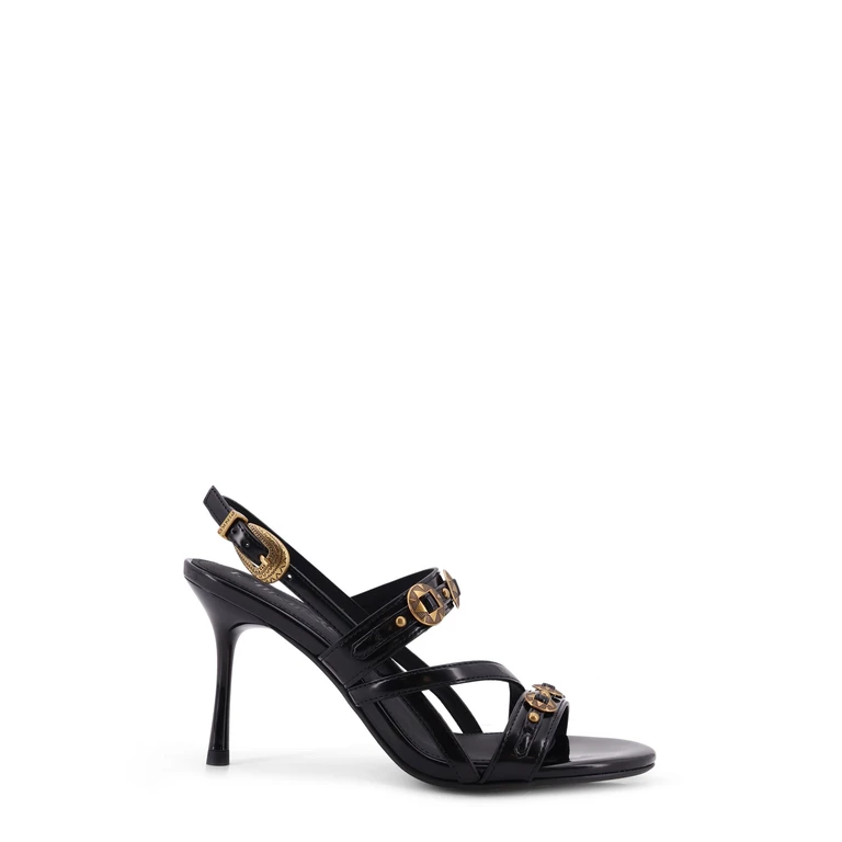 Pinko Sandals White Pelle - Women