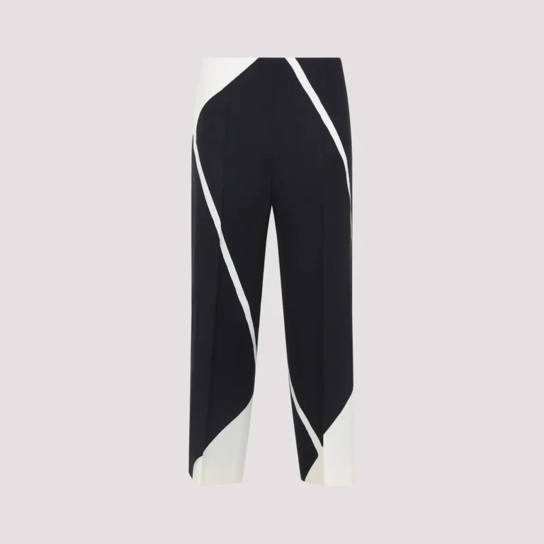 Alberta Ferretti 斜纹印花长裤