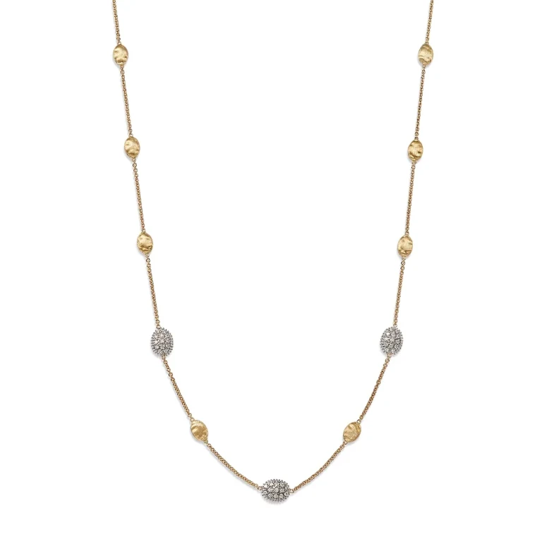 Marco Bicego 18K Siviglia Small Bead Short Necklace, 16.5