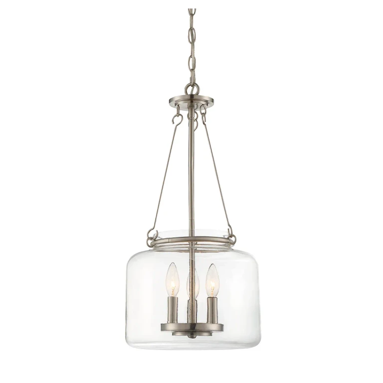 Savoy House Akron 3-Light Pendant in Satin Nickel - 7-9006-3-SN