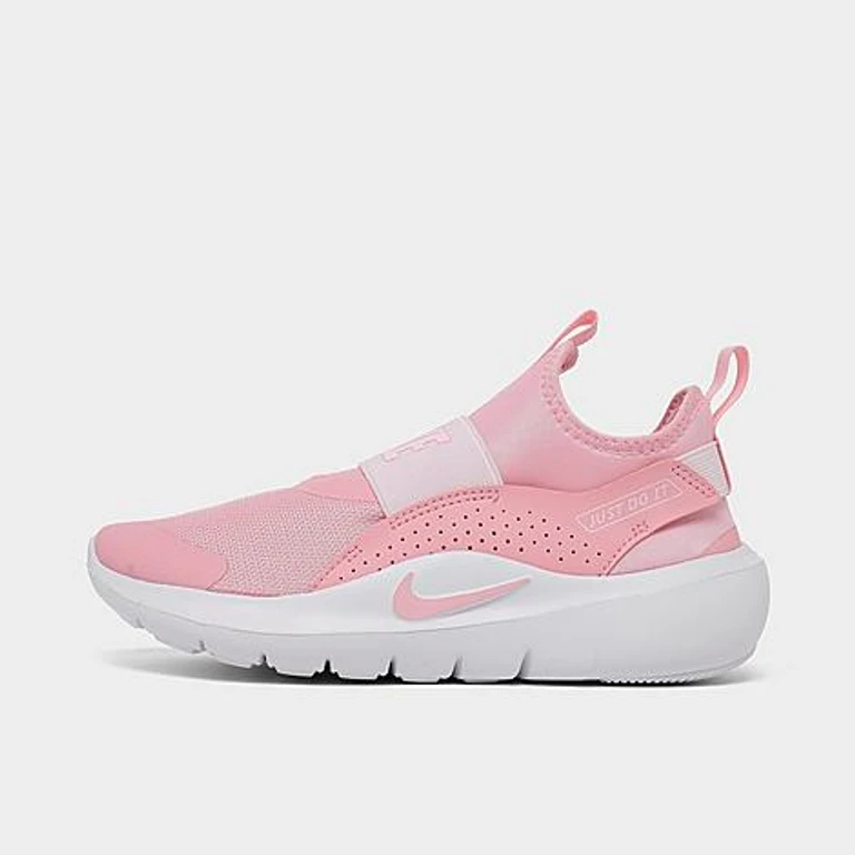 Nike Little Kids Flex Runner 4 Running Shoes in Medium Soft Pink/Pink Foam/White Size: 1.0