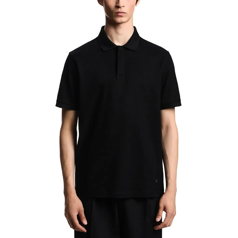 Emporio Armani Jacquard Jersey Polo Shirt
