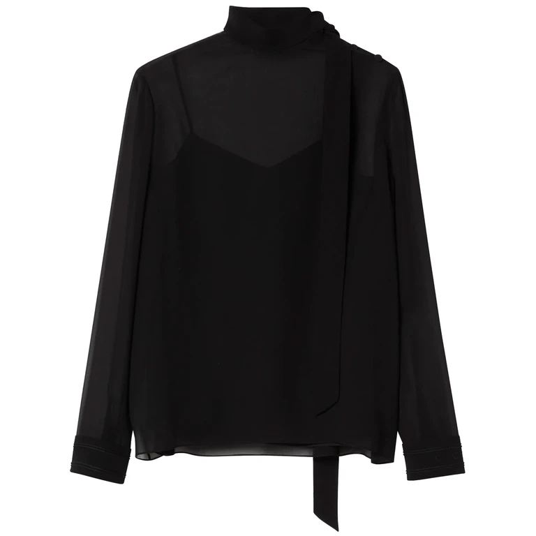 Gucci Top Light Silk Black - Women