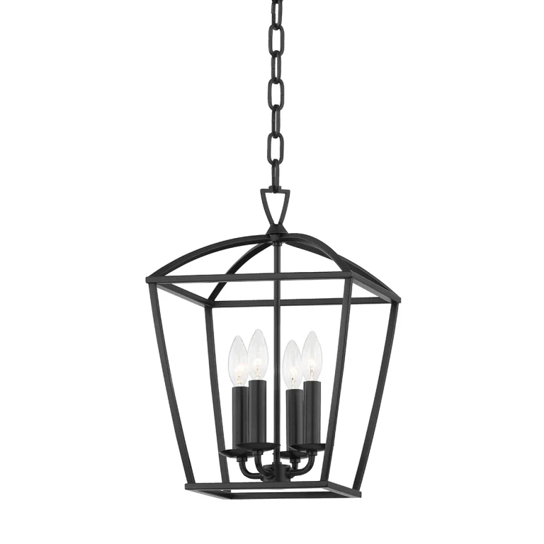 Aged Iron Four Light Pendant from the Bryant Collection