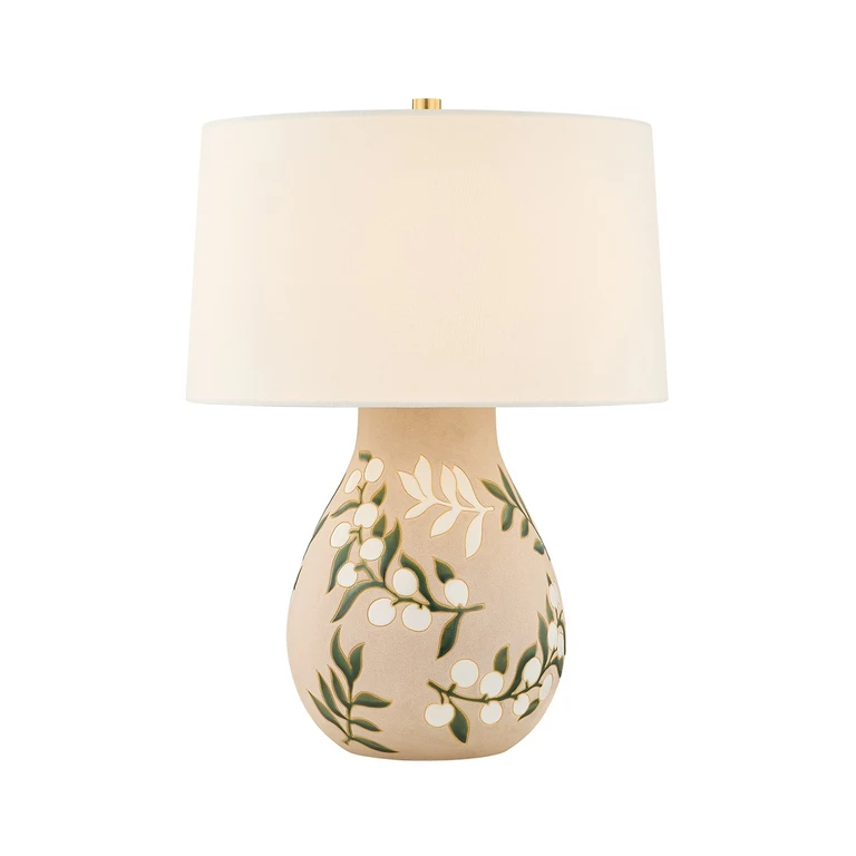 Aged Brass Table Lamp from the Maeve Collection