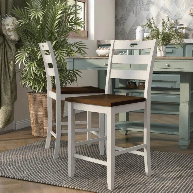 Elda Green Counter Height Stool, Set of 2