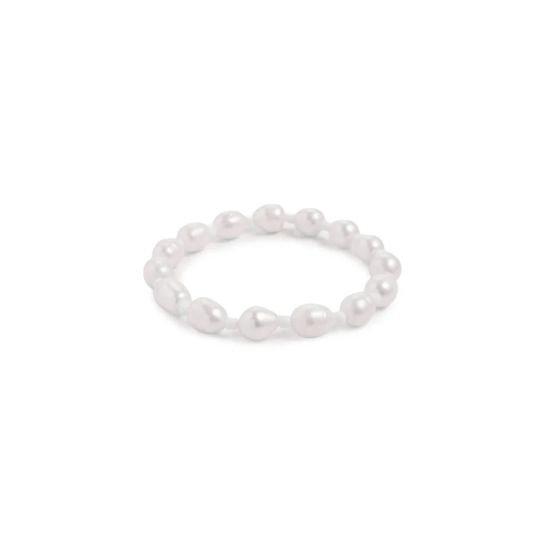 Logan Tay White Pearl Anklet White One Size