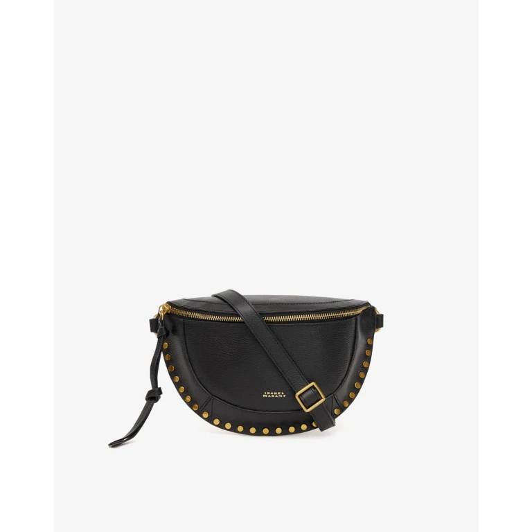 Sac Skano En Cuir Grainé - Femme - Noir - Isabel Marant