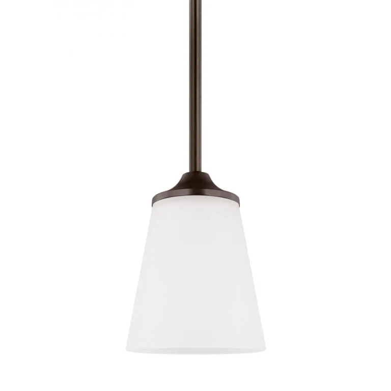 Bronze One Light Mini-Pendant from the Hanford Collection