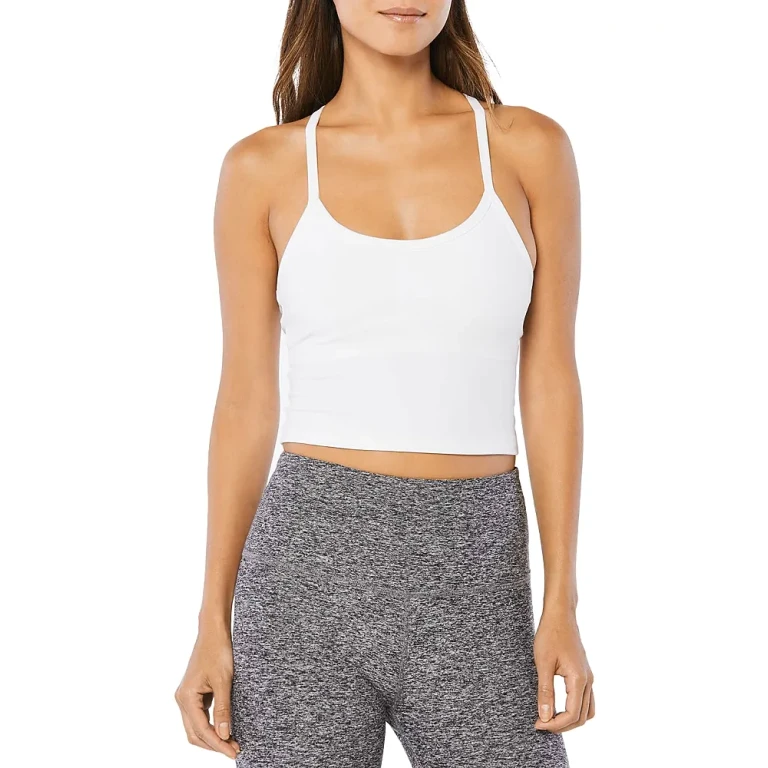 Beyond Yoga Spacedye Slim Racerback Cropped Tank in Pink Haze