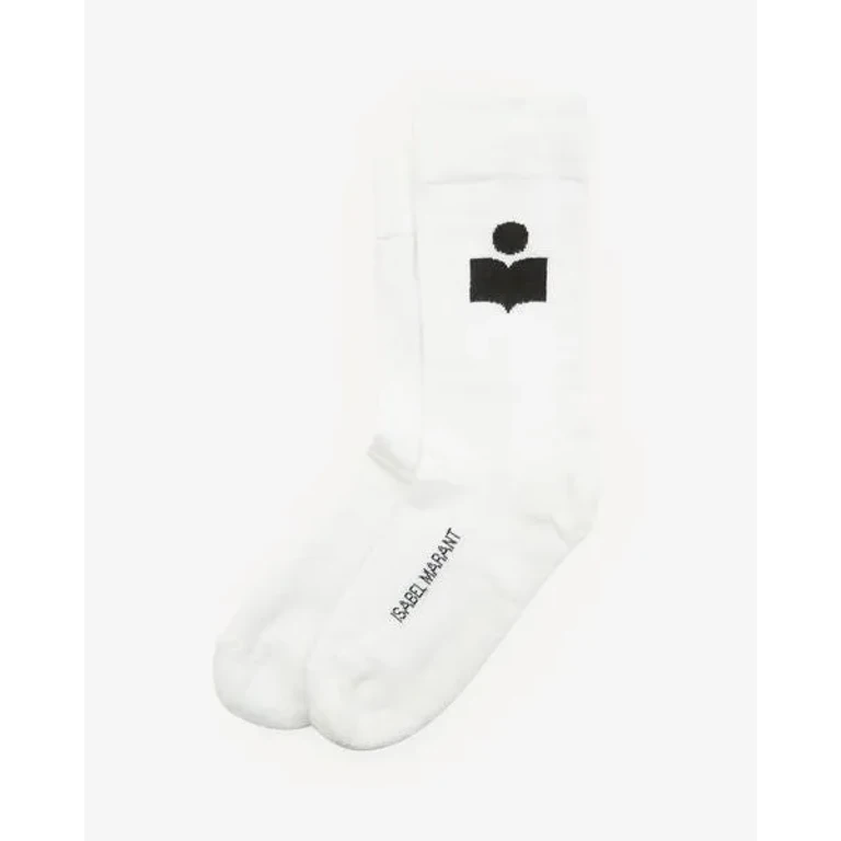 Chaussettes Siloki - Homme - Blanc - Isabel Marant