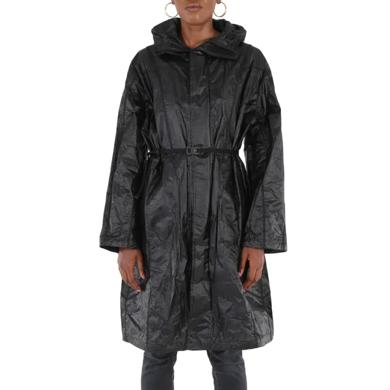 Moncler Black Genius Ciklon Hooded Rain Coat