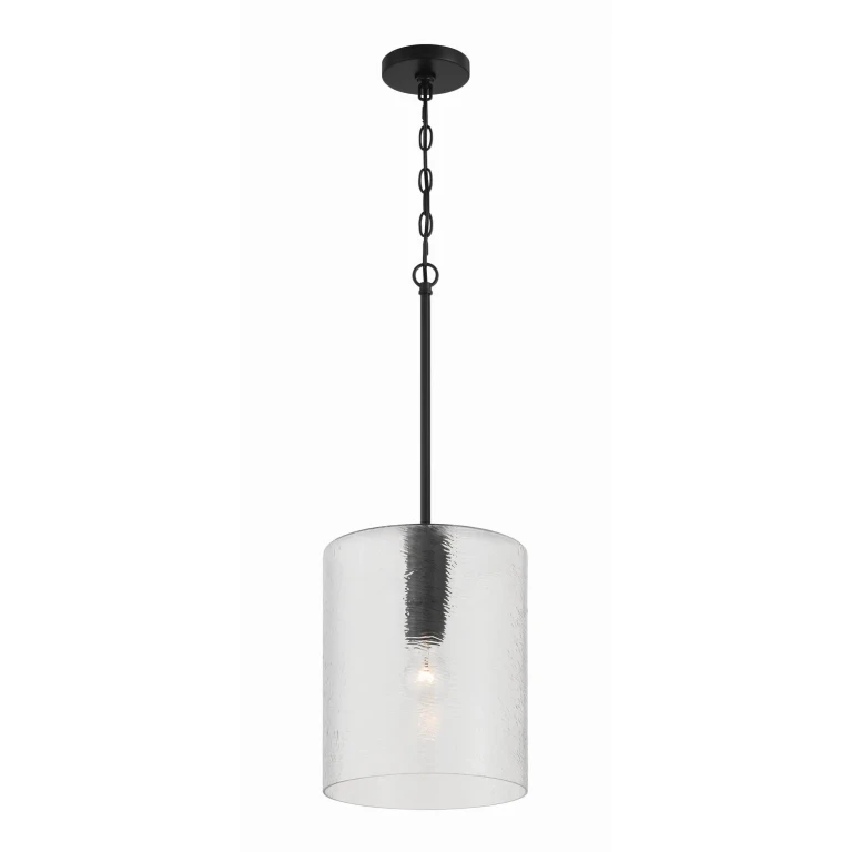 Flat Black Pendant from the Lyndsey Collection