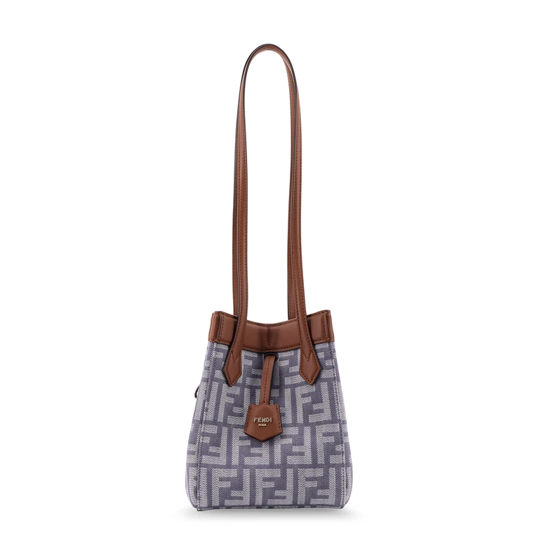Fendi Bags Mirto+dark Nut+os Tessuto Jacquard Ff/pelle - Women