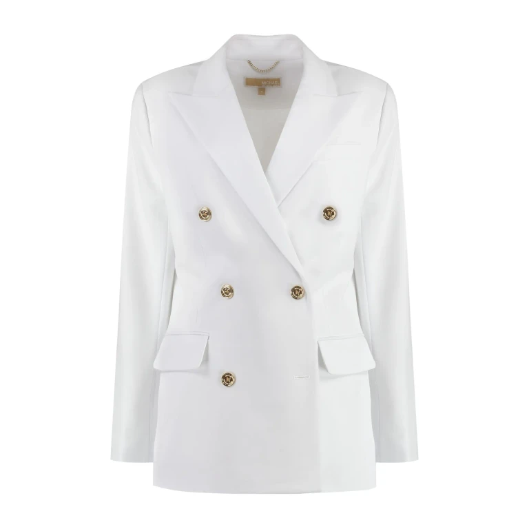 마이클 코어스 더블 브레스트 크레이프 블레이저