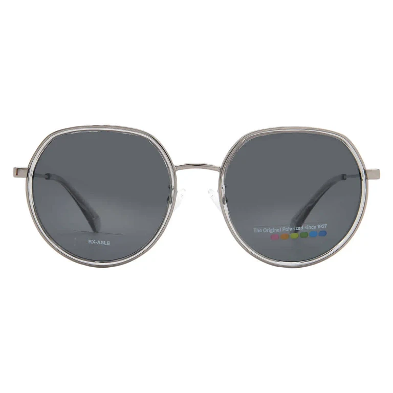 Polaroid Polarized Grey Round Ladies Sunglasses PLD 4160/G/S/X 06LB/M9 55