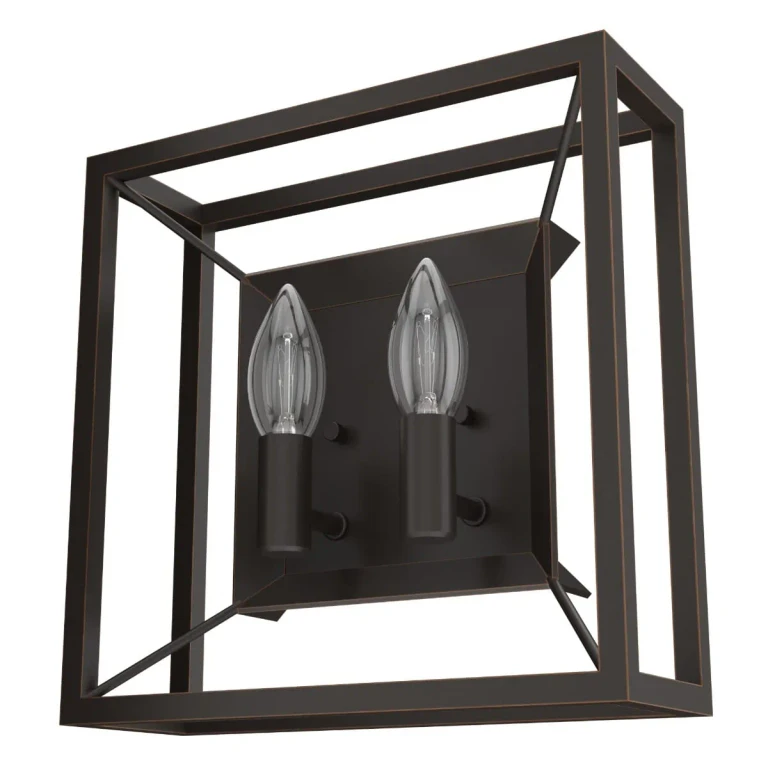 Onyx Bengal Two Light Wall Sconce from the Doherty Collection