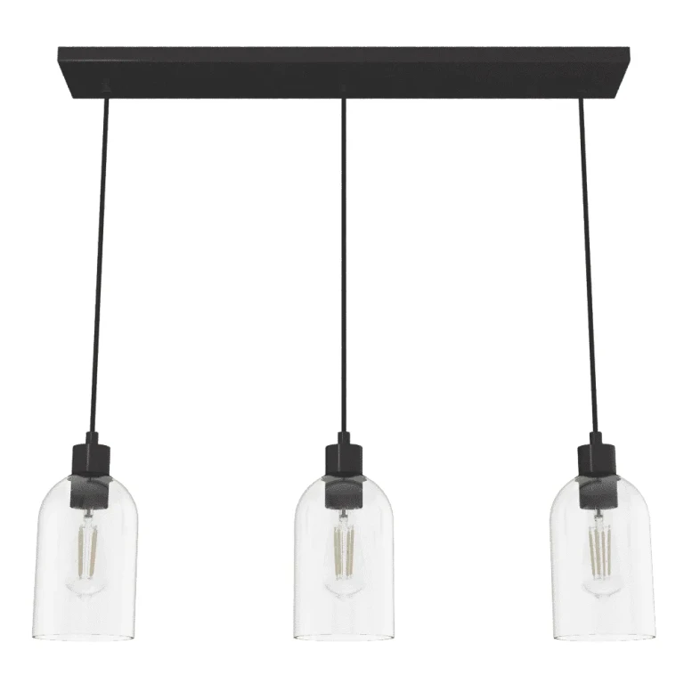 Noble Bronze Three Light Linear Cluster from the Lochemeade Collection