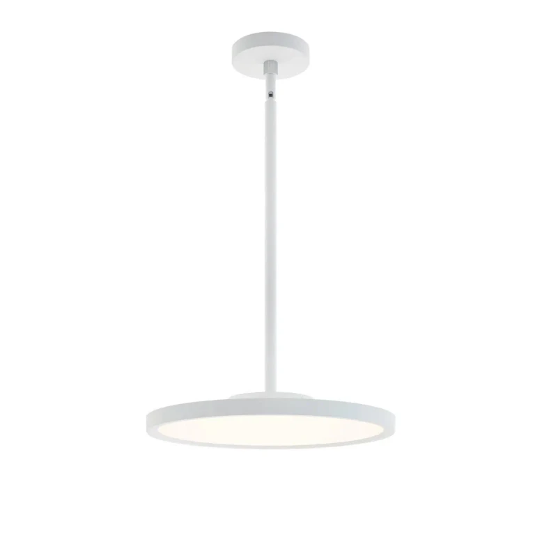 White LED Pendant from the Edge Round Large Collection