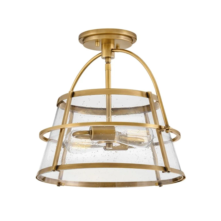 Heritage Brass LED Semi-Flush Mount from the Tournon Collection