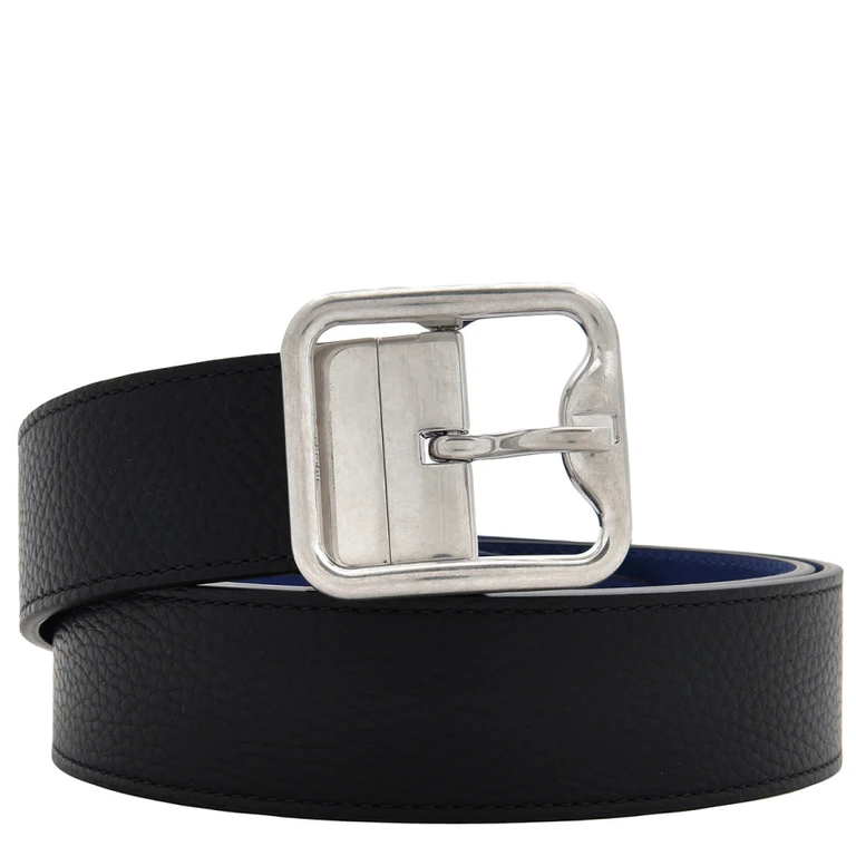 Burberry B-Buckle Reversible Leather Belt