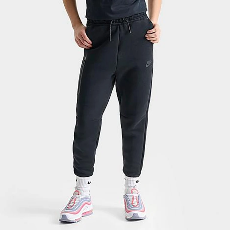 Nike Girls' Big Kids Sportswear Tech Fleece Jogger Pants in Black Size: XS