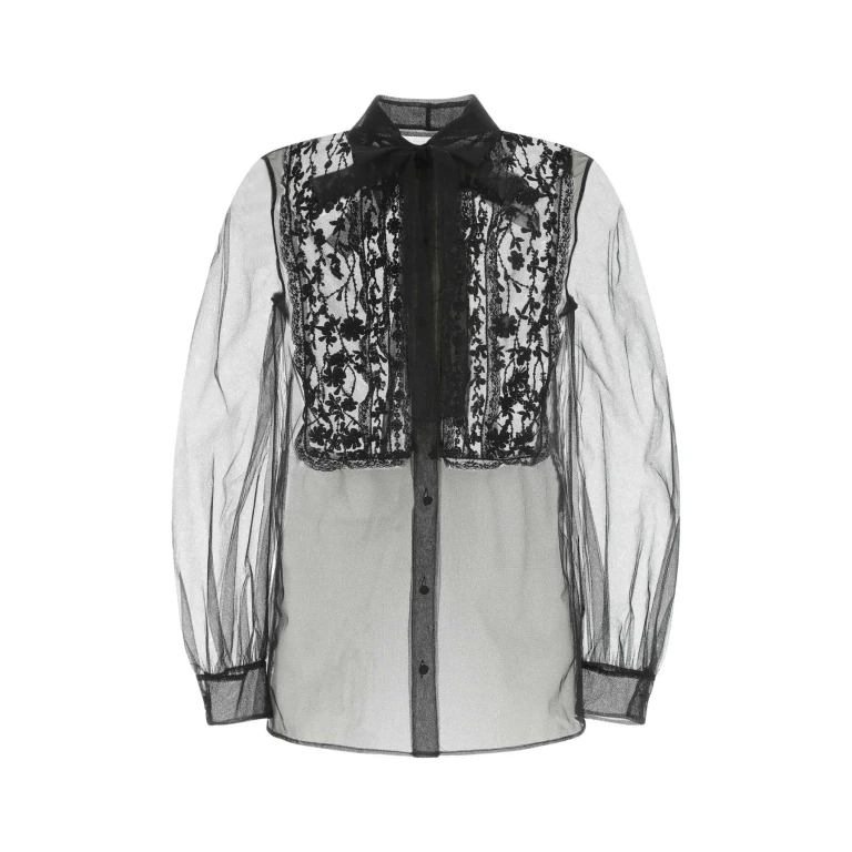 Chemise en maille noire Valentino Garavani