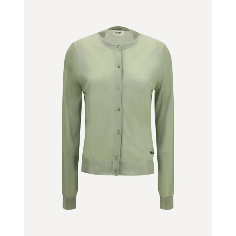 펜디 비스코스 크루넥 가디건