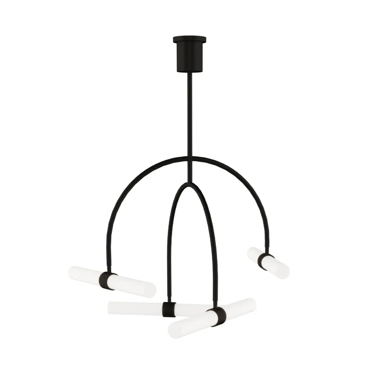 Nightshade Black LED Chandelier from the Calumn Collection