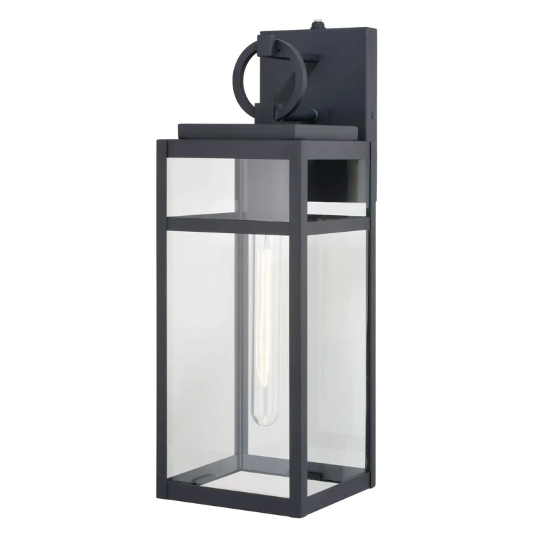 Textured Black Outdoor Wall Mount from the Hubbard Collection