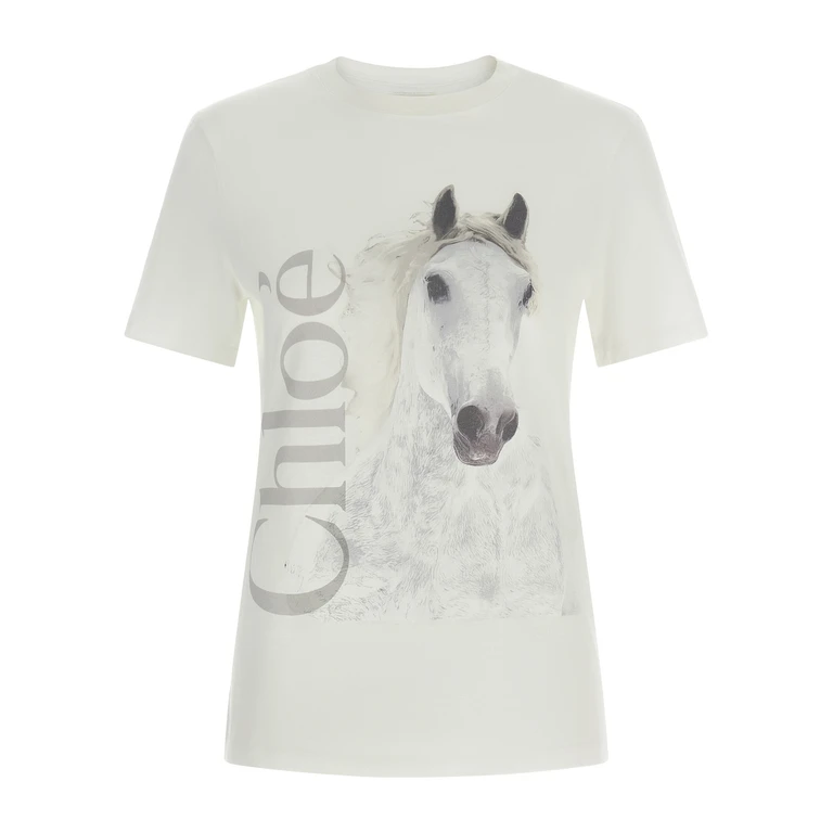 Chloé White Cotton T-Shirt - Women