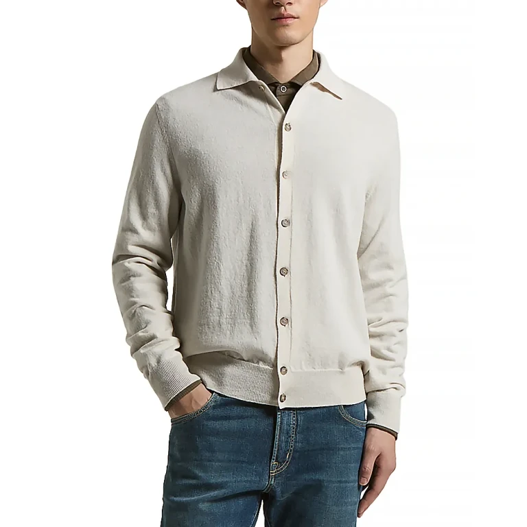 Peserico Wool and Cashmere Cardigan Sweater