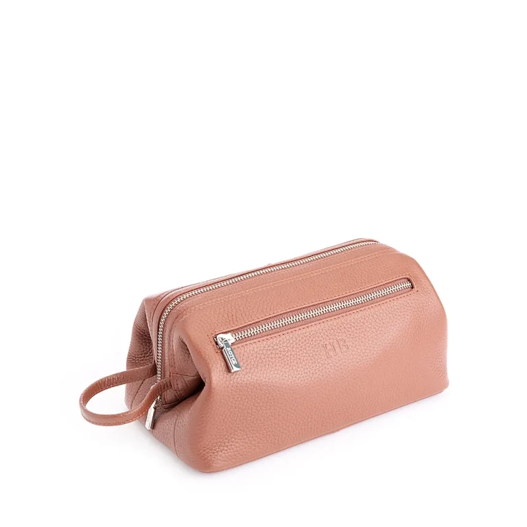 Royce New York Classic Leather Toiletry Bag