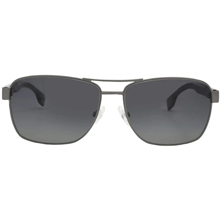 Hugo Boss Grey Rectangular Mens Sunglasses BOSS 1559/O/S 0R80/WJ 60