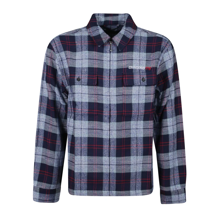 Awake NY Overshirt flannel Zip Shirt