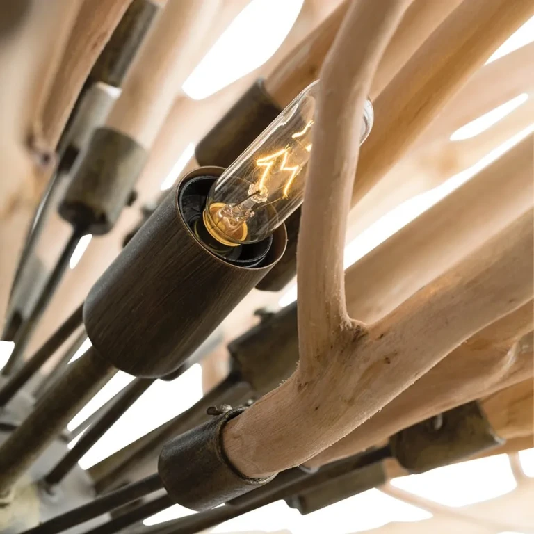 Natural Eight Light Chandelier from the Finch Collection