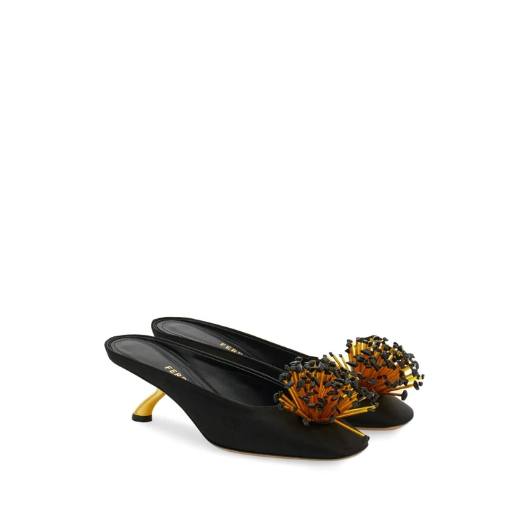 Ferragamo With Heel Black Outer: fabric - Women