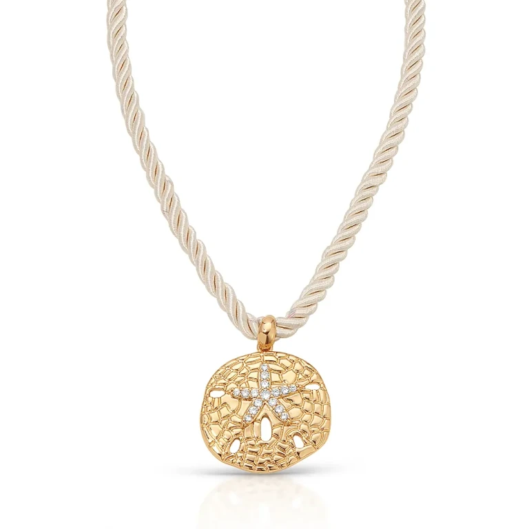 Ettika Sand Dollar Pendant Necklace, 32