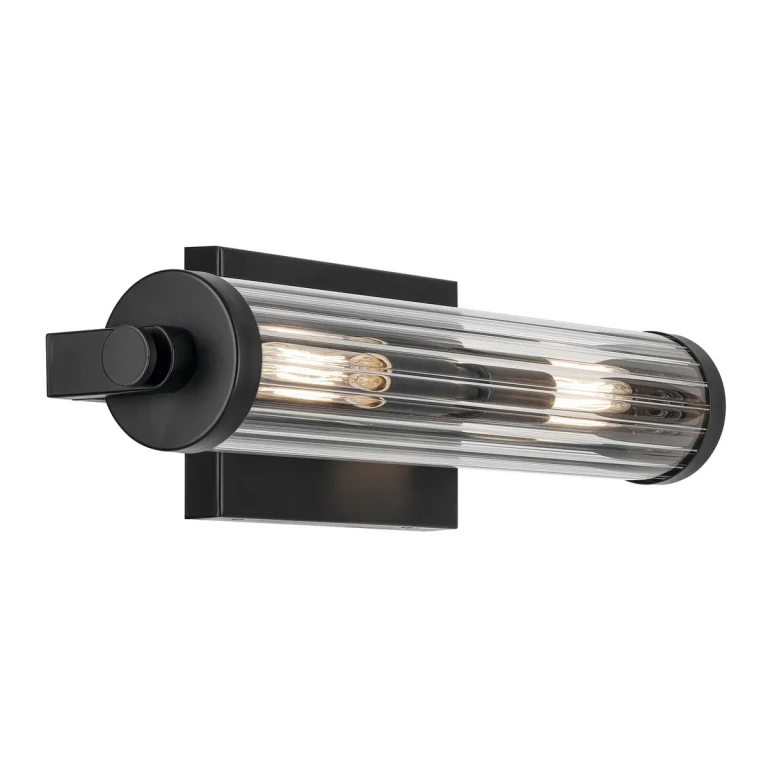Black Two Light Wall Sconce from the Azores Collection