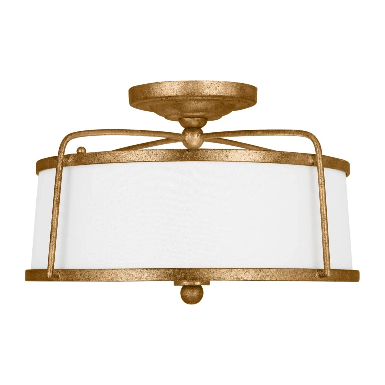 Stonington 2-Light Ceiling Light in Antique Gild by Chapman & Myers