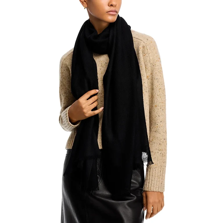 Solid Lightweight Wool Scarf