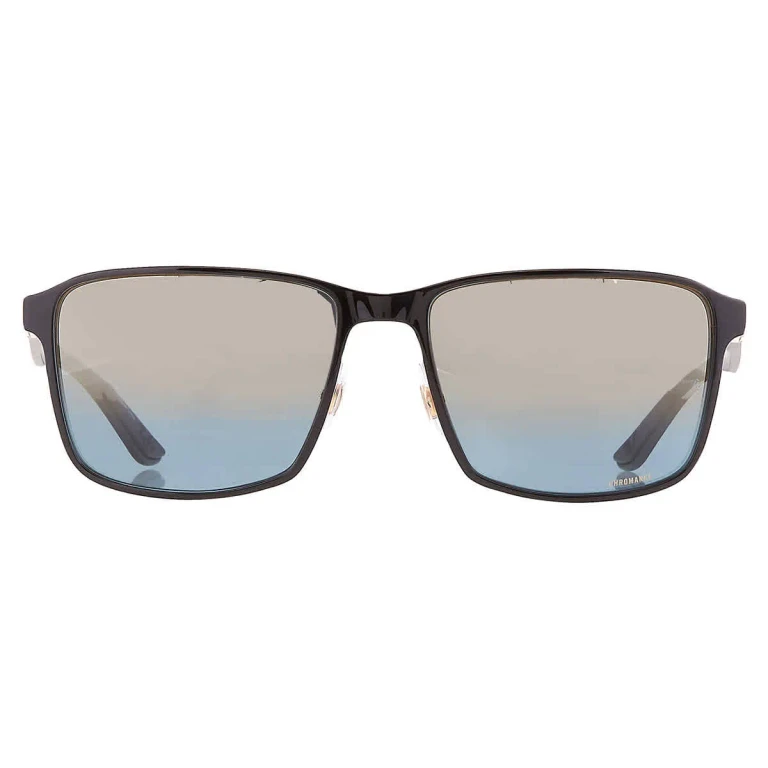 Ray Ban Polarized Blue Gold Chromance Square Unisex Sunglasses RB3721CH 187/J0 59