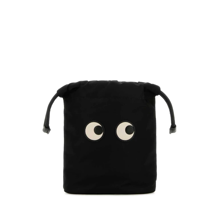 Black Econyl Pouch Borse A Mano - Women