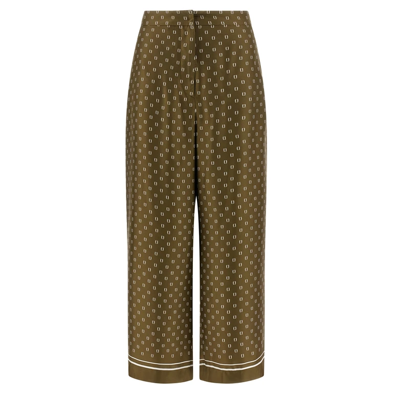 Max Mara Bicolor Silk Casual Pants - Women