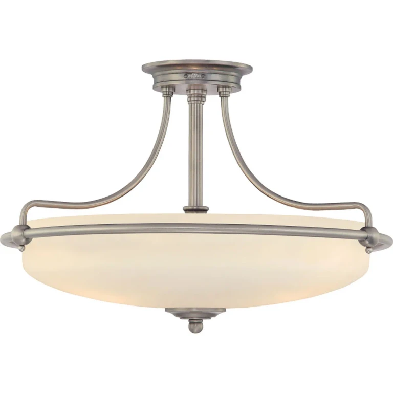 Griffin 4-Light Semi-Flush Mount in Antique Nickel