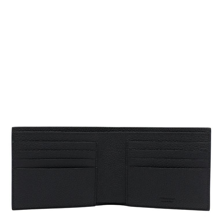 Ferragamo Portemonnees Zwart Gecoate Stof - Heren